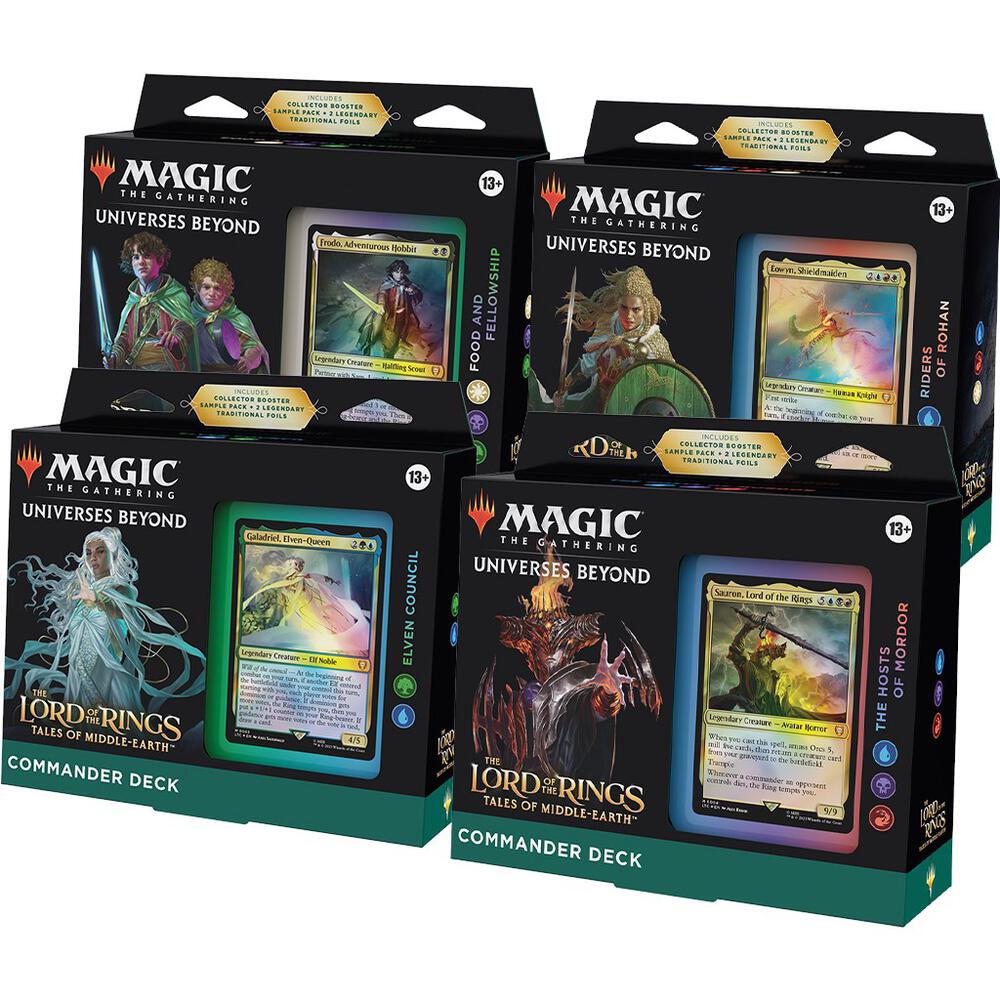 The Lord of the Rings: Tales of Middle-earth Commander Decks [Set of 4] - Commander: The Lord of the Rings: Tales of Middle-earth (LTC)